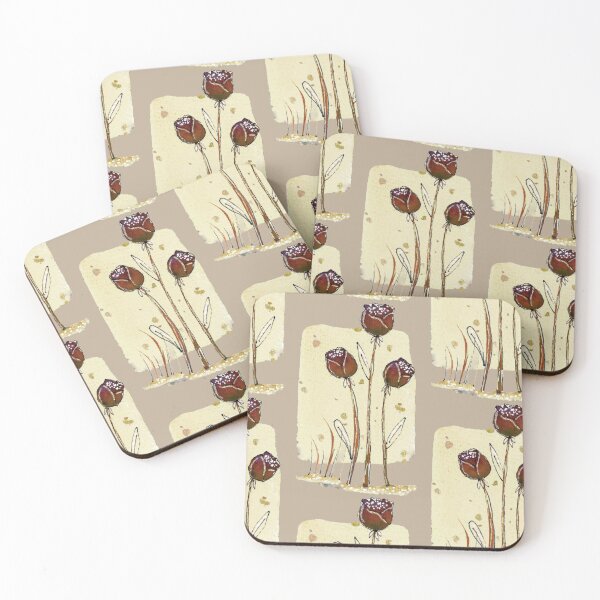 Item preview, Beautiful Rusty Red Flowers Design designed and sold by HanliesArt.