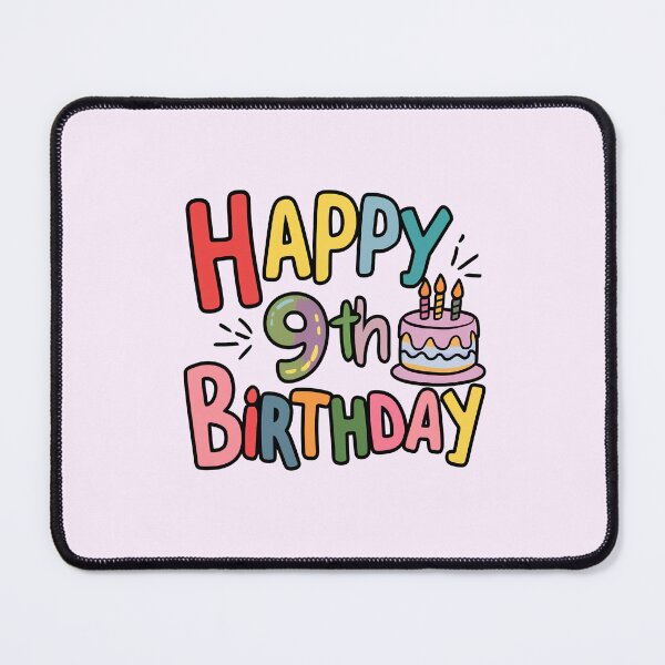 Item preview, Happy 9th Birthday designed and sold by Itsheartshop.
