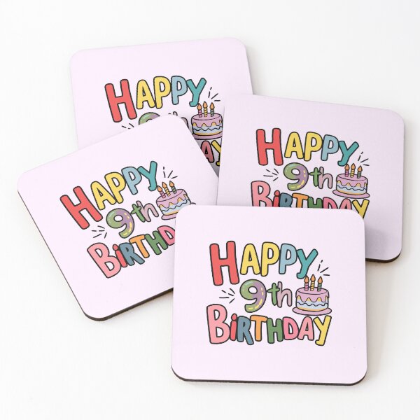 Item preview, Happy 9th Birthday designed and sold by Itsheartshop.