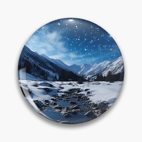 Item preview, Winter Night Landscape Photography: A Serene Adventure designed and sold by Shirtastically.