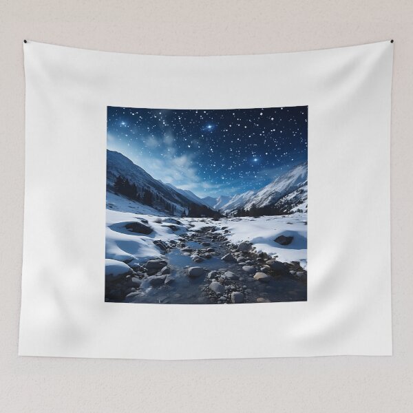 Item preview, Winter Night Landscape Photography: A Serene Adventure designed and sold by Shirtastically.
