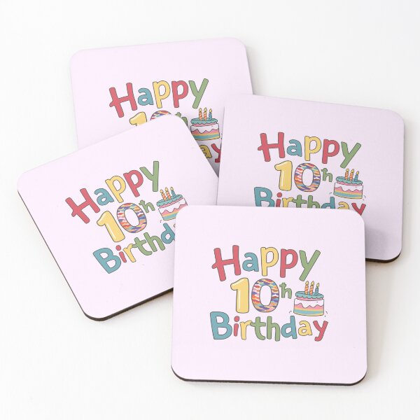 Item preview, Happy 10th Birthday designed and sold by Itsheartshop.