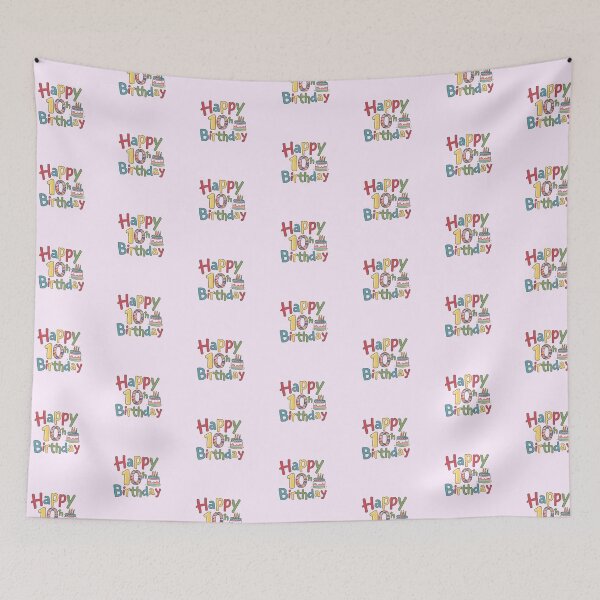 Item preview, Happy 10th Birthday designed and sold by Itsheartshop.