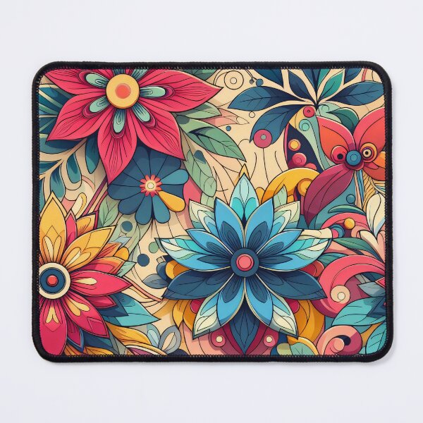 Item preview, Scandinavian Folk Art floral pattern designed and sold by FOLK ART FUSION by heidiannemorris.
