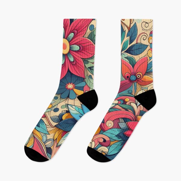 Item preview, Scandinavian Folk Art floral pattern designed and sold by FOLK ART FUSION by heidiannemorris.