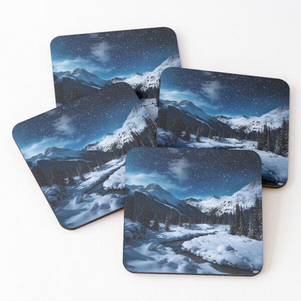 Item preview, Winter Night Landscape Photography: A Serene Adventure designed and sold by Shirtastically.