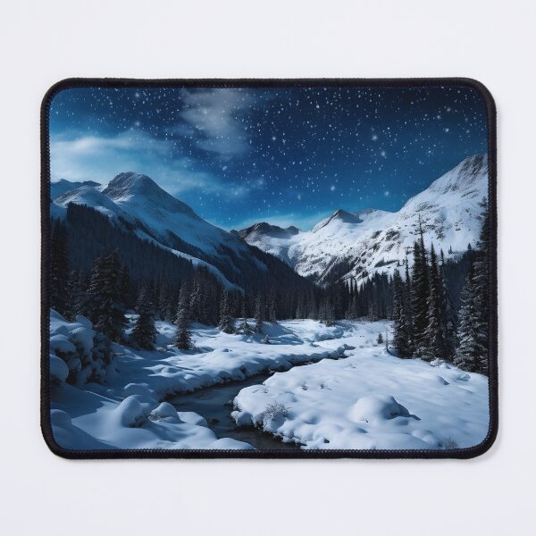 Item preview, Winter Night Landscape Photography: A Serene Adventure designed and sold by Shirtastically.
