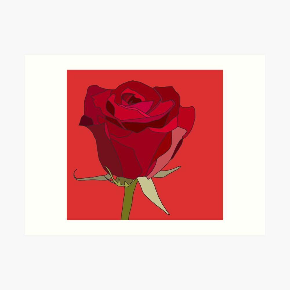 "Aesthetic Rose" Art Print by RocketToPluto Redbubble