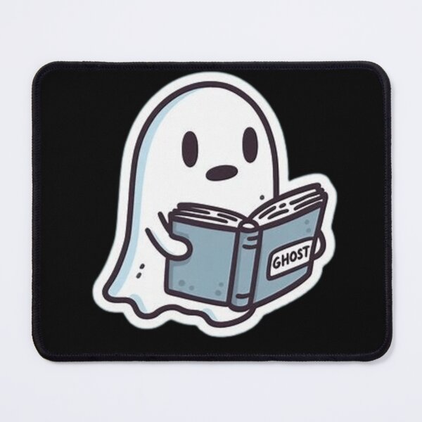 Item preview, Cute ghost reading designed and sold by Culmika.