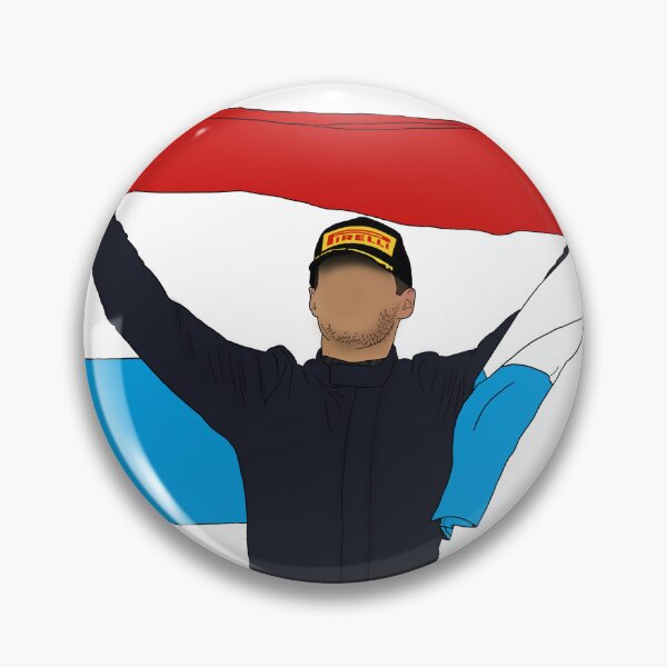 Artikelvorschau, Max Verstappen hält niederländische Flagge hoch entworfen und verkauft von AnnesCreatives.
