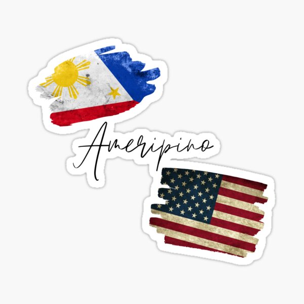 American/Filipino Sticker