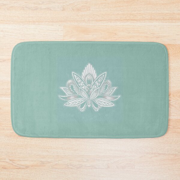 Item preview, Lotus flower on turquoise designed and sold by AnnabellaRh.