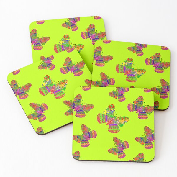 Item preview, Hand drawn Colorful Butterflies - Repeating pattern designed and sold by Victoria Rose.