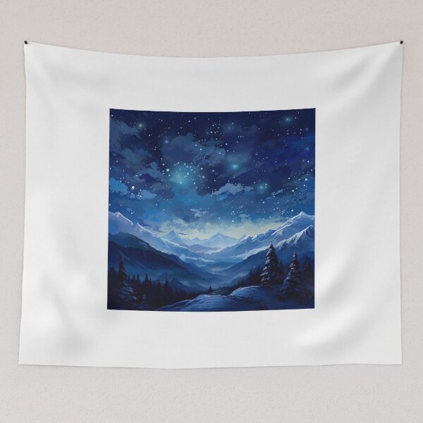 Item preview, Cold Heights: A Winter Night Illustration designed and sold by Shirtastically.