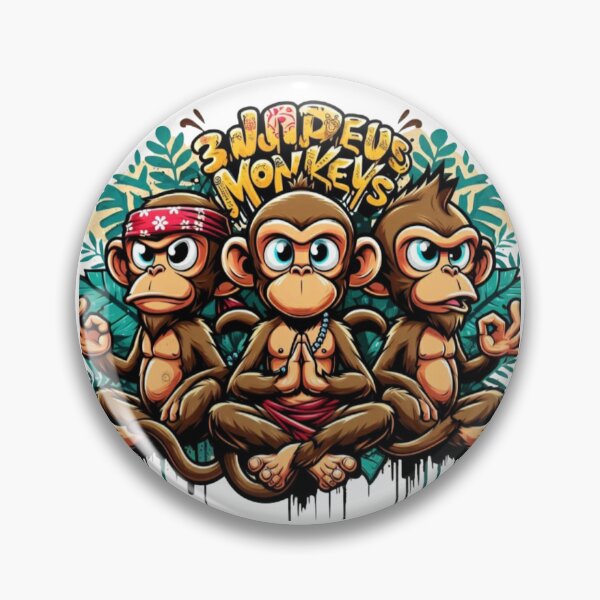 Item preview, The wisdom monkeys- Famous japanese monkeys revisited  designed and sold by NovaMode.