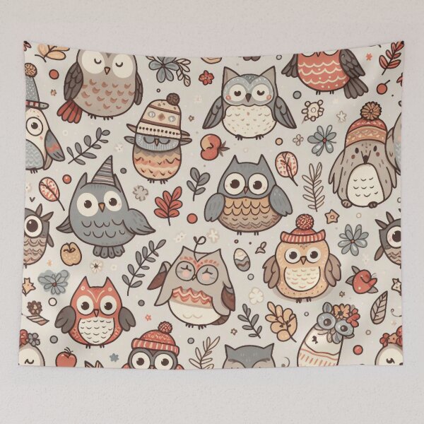 Item preview, Owls doodle art designed and sold by Thedigital91.