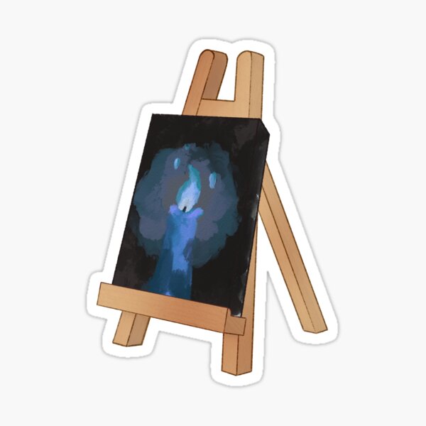 Item preview, Easel Blue Painting Ver. Sticker designed and sold by Eskiel01.
