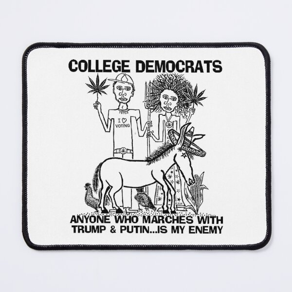 Item preview, COLLEGE DEMOCRATS ~ TRUMP & PUTIN ~ AFRICAN-AMERICANS ~ DONKEY ~ (V-6-118) designed and sold by RodeoMalibu.