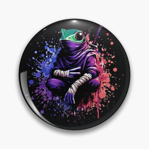 Item preview, Cool Ninja Samurai Frog Ink Splash designed and sold by TomFrontierArt.