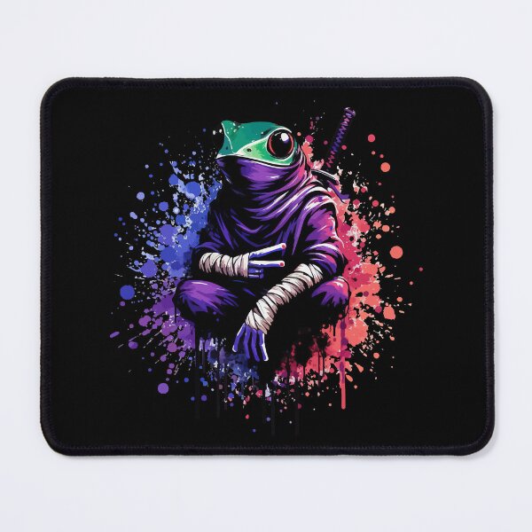 Item preview, Cool Ninja Samurai Frog Ink Splash designed and sold by TomFrontierArt.