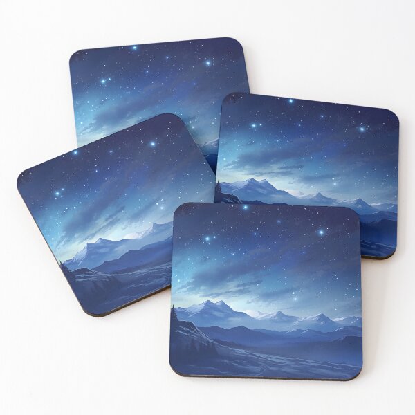 Item preview, Cold Heights: A Serene Winter Landscape Illustration designed and sold by Shirtastically.