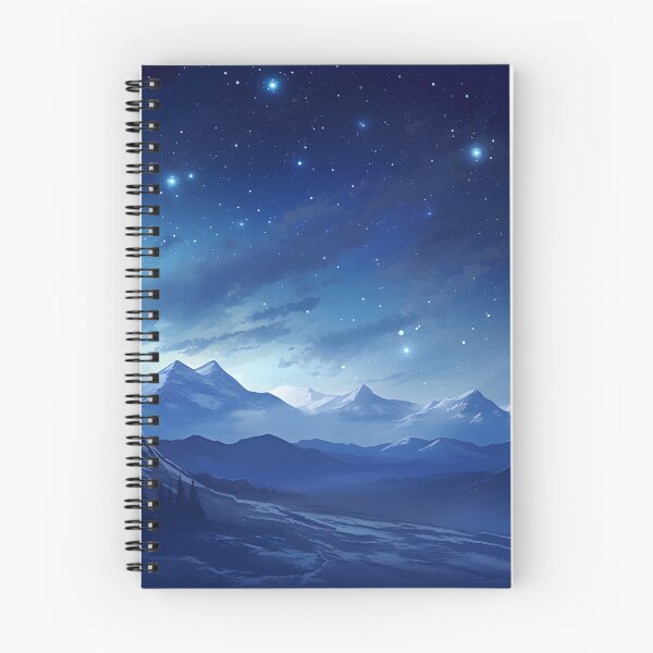 Item preview, Cold Heights: A Serene Winter Landscape Illustration designed and sold by Shirtastically.