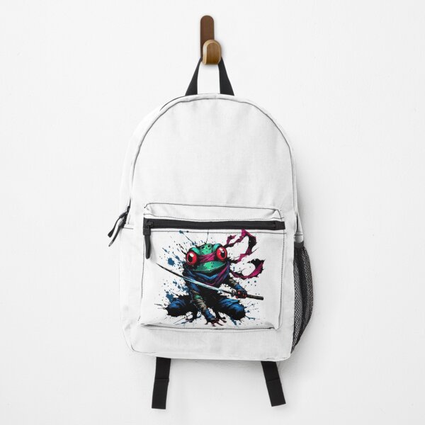 Item preview, Cool Ninja Samurai Frog Ink Splash Anime Art designed and sold by TomFrontierArt.