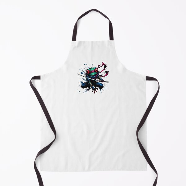 Item preview, Cool Ninja Samurai Frog Ink Splash Anime Art designed and sold by TomFrontierArt.
