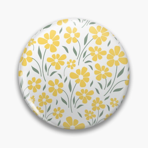 Item preview, Yellow Dainty Florals designed and sold by Nicola-Rowe.