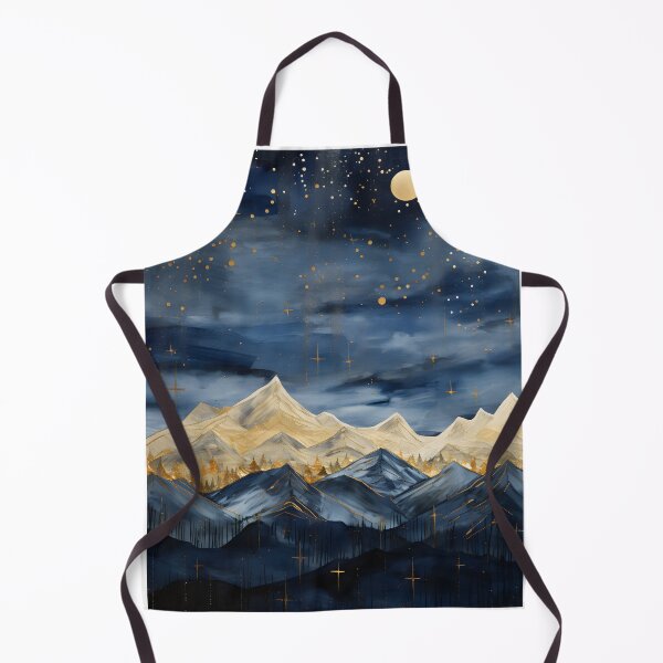 Item preview, Contemporary Organic Winter Night Landscape designed and sold by Shirtastically.