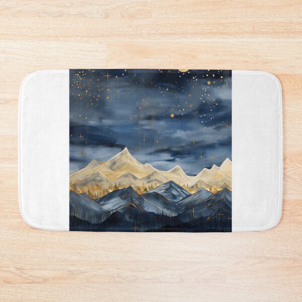Item preview, Contemporary Organic Winter Night Landscape designed and sold by Shirtastically.