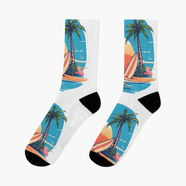 Item preview, Colorful beach surfing  designed and sold by ShopMaxiDesigns.