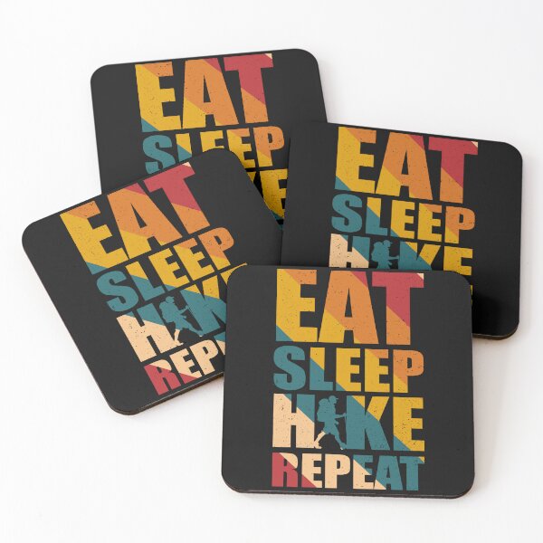 Item preview, Eat sleep hike repeat  designed and sold by ShopMaxiDesigns.