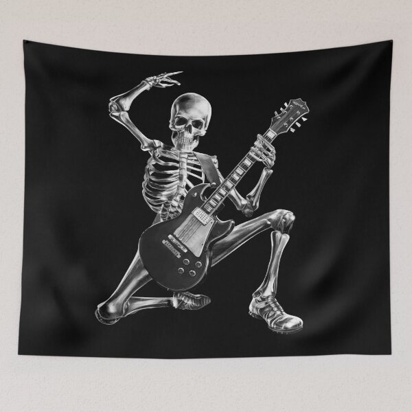 Item preview, METAL ROCK SKELETON PLAYING GUITAR designed and sold by Danicus666.