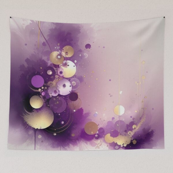 Item preview, purple and golden abstract art designed and sold by optimusprime39.