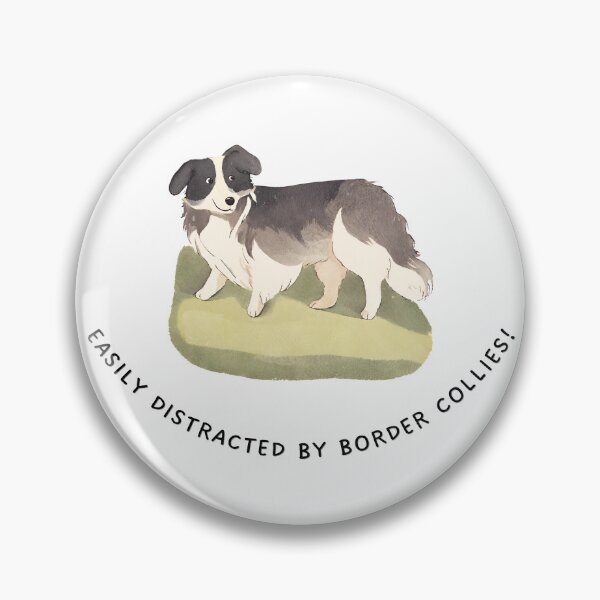 Item preview, Easily Distracted by Border Collies - watercolor design designed and sold by I-Jest.
