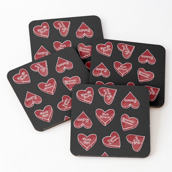 Item preview, Red Heart Candies - Heart Stickers, Dark Romance Candies, Trigger Warnings, Dark Romance tropes, Good Girl, BDSM, Obsession, Enemies to Lovers  designed and sold by SSINAMOON.