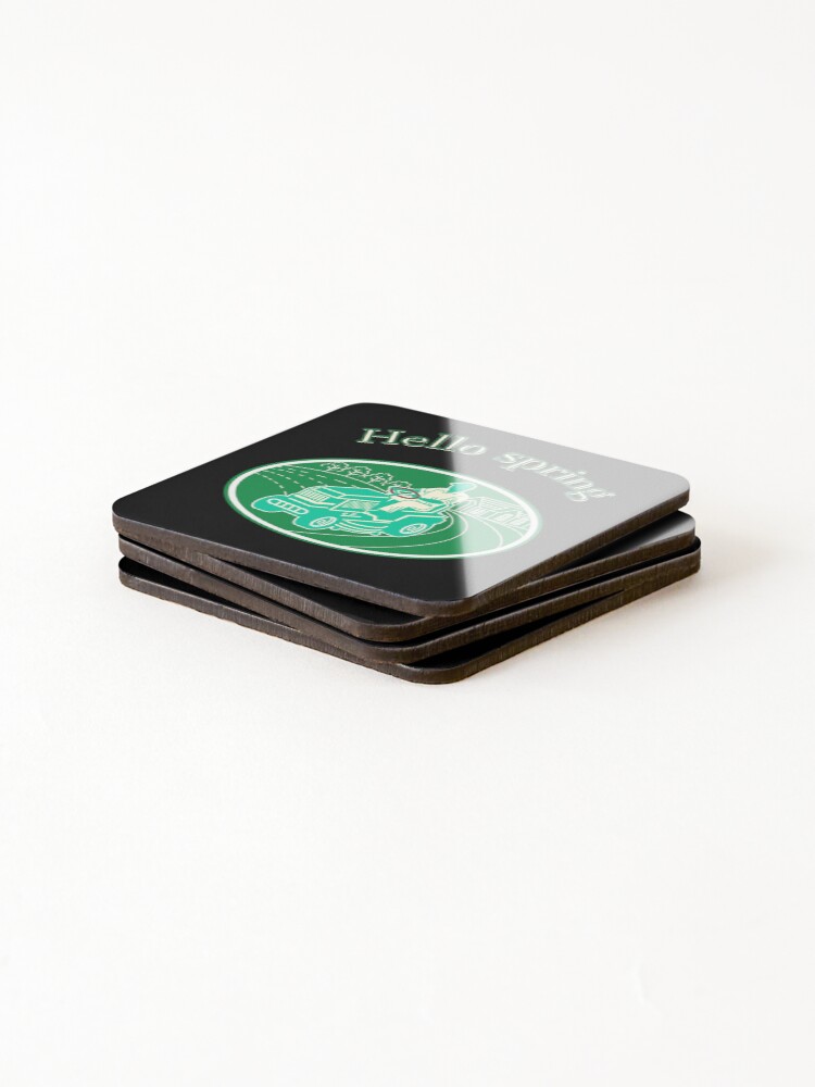 Thumbnail 4 of 5, Coasters (Set of 4), Hello Spring! designed and sold by Wi1984.