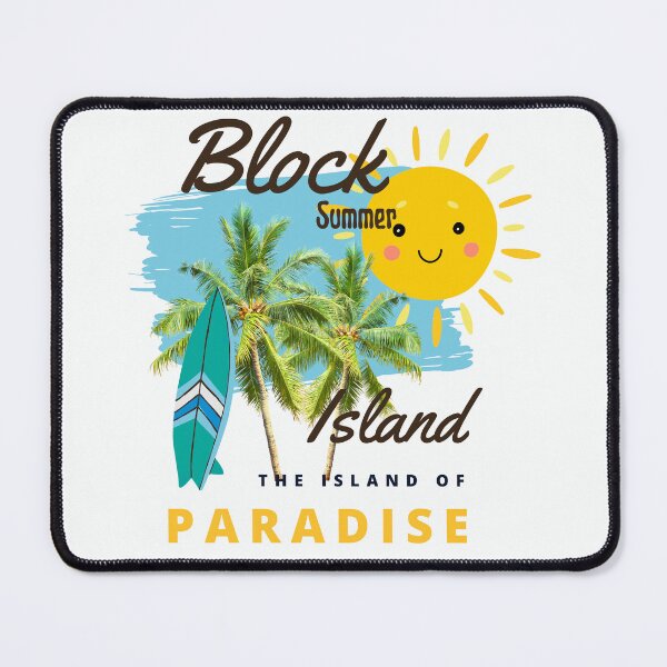 Item preview, Block Island Surf T-Shirt: Palms and Beach,Rhode Island designed and sold by tshirttrendstop.