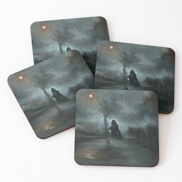 Item preview, Halloween Dark Gothic Art Grim Reaper Scene Drawing designed and sold by Dariia Zhyrova.