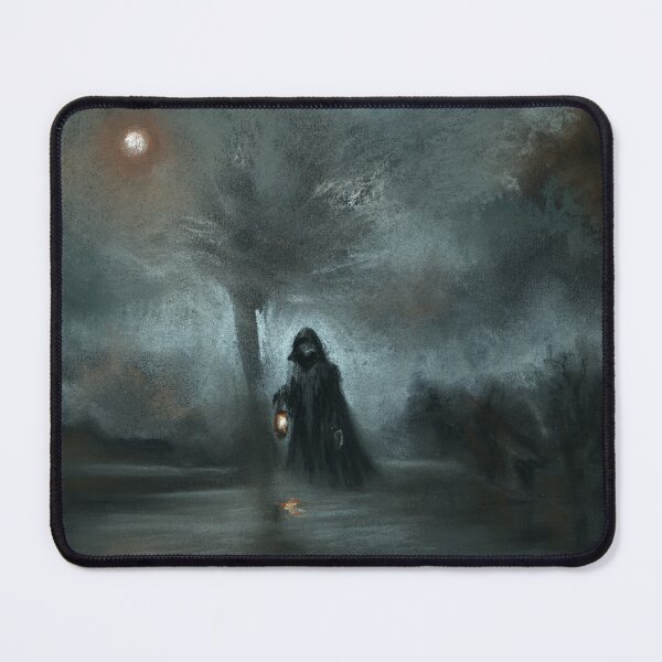 Item preview, Halloween Dark Gothic Art Grim Reaper Scene Drawing designed and sold by Dariia Zhyrova.
