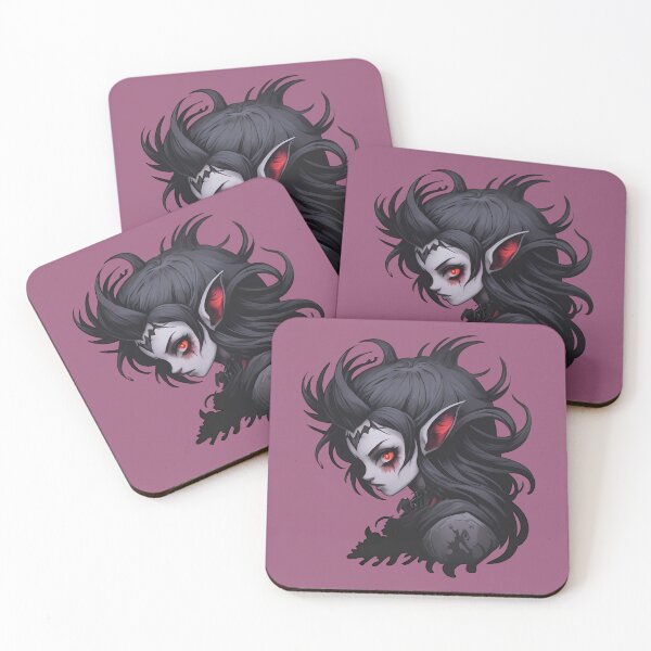 Item preview, Dark Elf Girl - Dark Fantasy Portrait designed and sold by MadnessEnvelope.