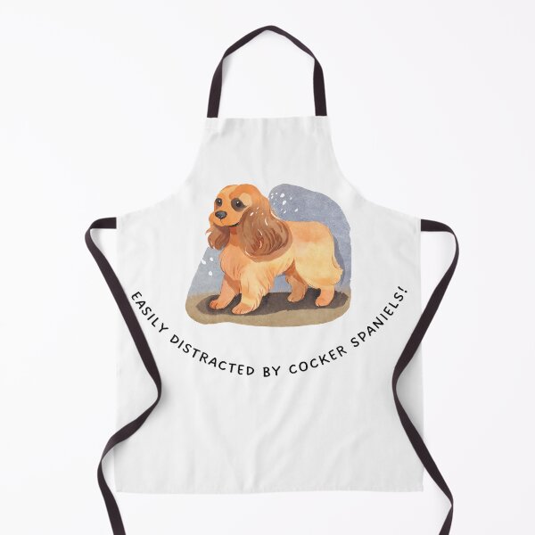 Item preview, Easily Distracted by Cocker Spaniels - watercolor design designed and sold by I-Jest.