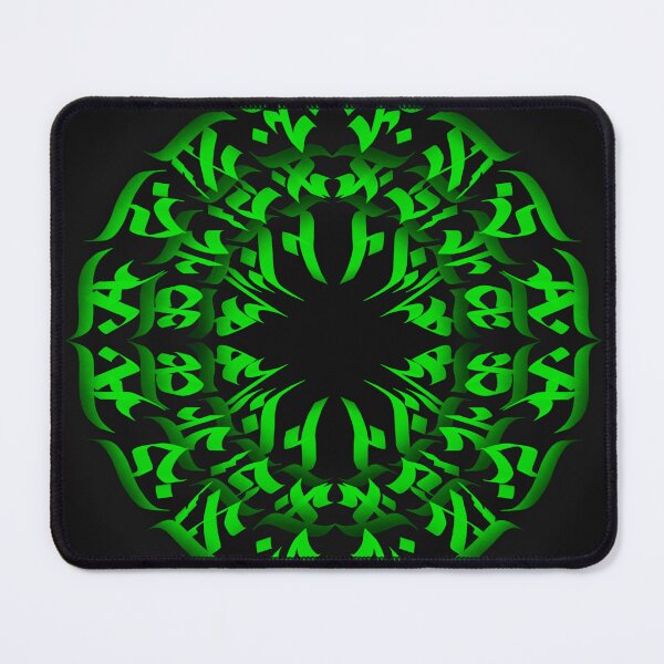 Item preview, Neon green Calligram designed and sold by CyberhexPrints.