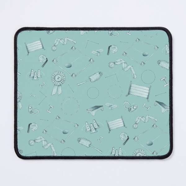 Item preview, FCI Obedience Hand Drawn Pattern Mint designed and sold by JustPawsome.