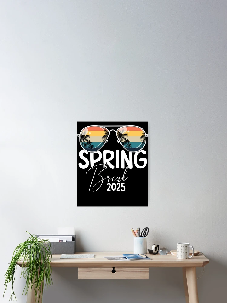 Thumbnail 2 of 3, Poster, Spring Break 2025 Retro Spring Break Gear designed and sold by DynamicDesign.