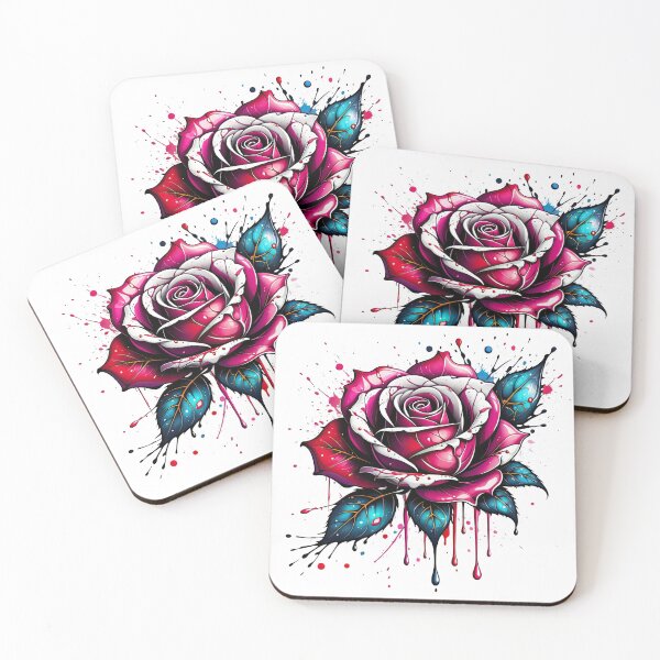 Item preview, Paint dripping - rose designed and sold by ThaGraphicShop.