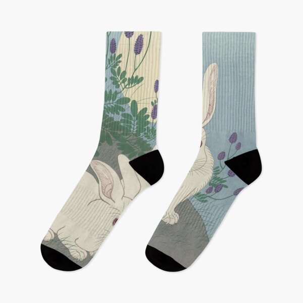 Item preview, A pair of rabbits Japanese Art designed and sold by Lacasadellora.