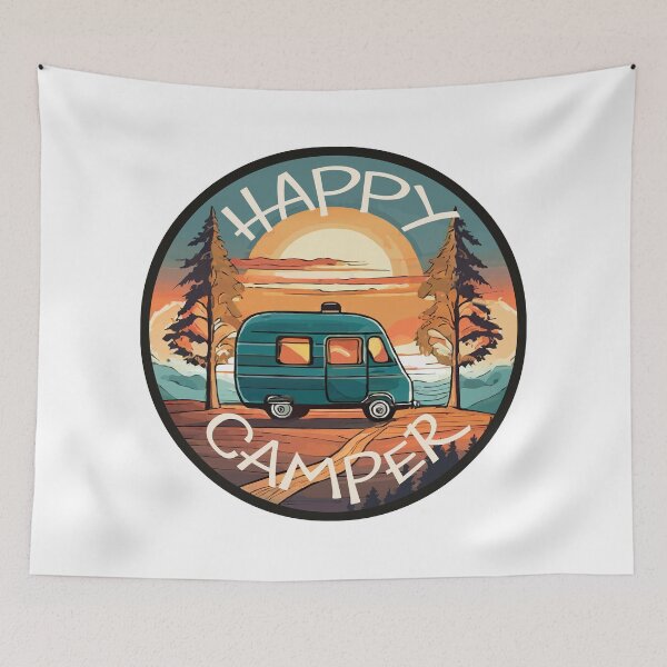 Item preview, Happy Camper designed and sold by Angry Swan Designs.