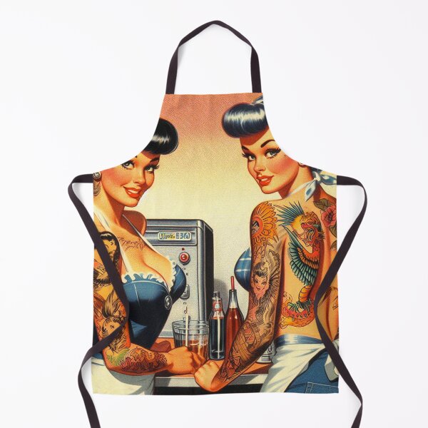 Item preview, Tattooed Waitress designed and sold by PulpVintage.